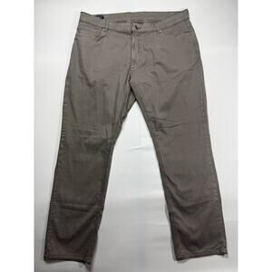 Peter Millar Crown Crafted Men's Straight Gray 5-Pocket Pants - 38x32 (37x29.5)